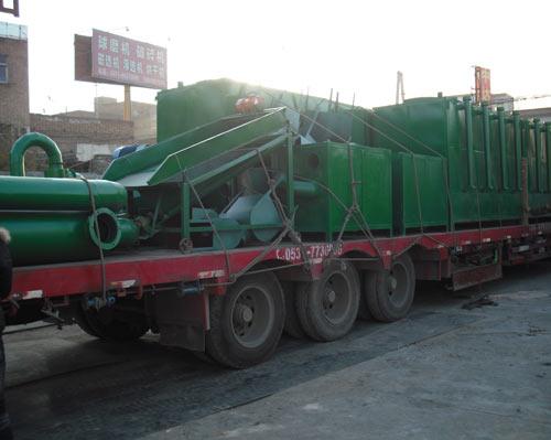 发往新疆木炭机成套设备